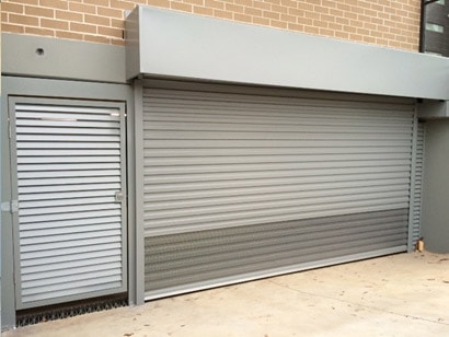 roller door outside factory